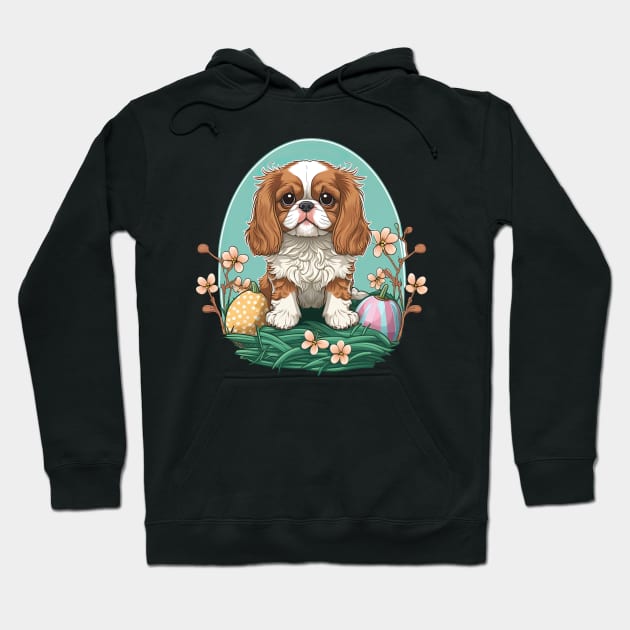 King Spaniel happy easter day Hoodie by JayD World